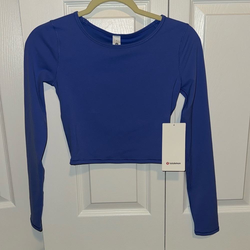 Lululemon Wunder Train Cropped Long Sleeve